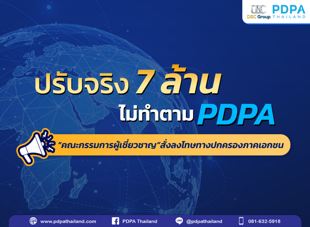 โทษทางปกครอง PDPA