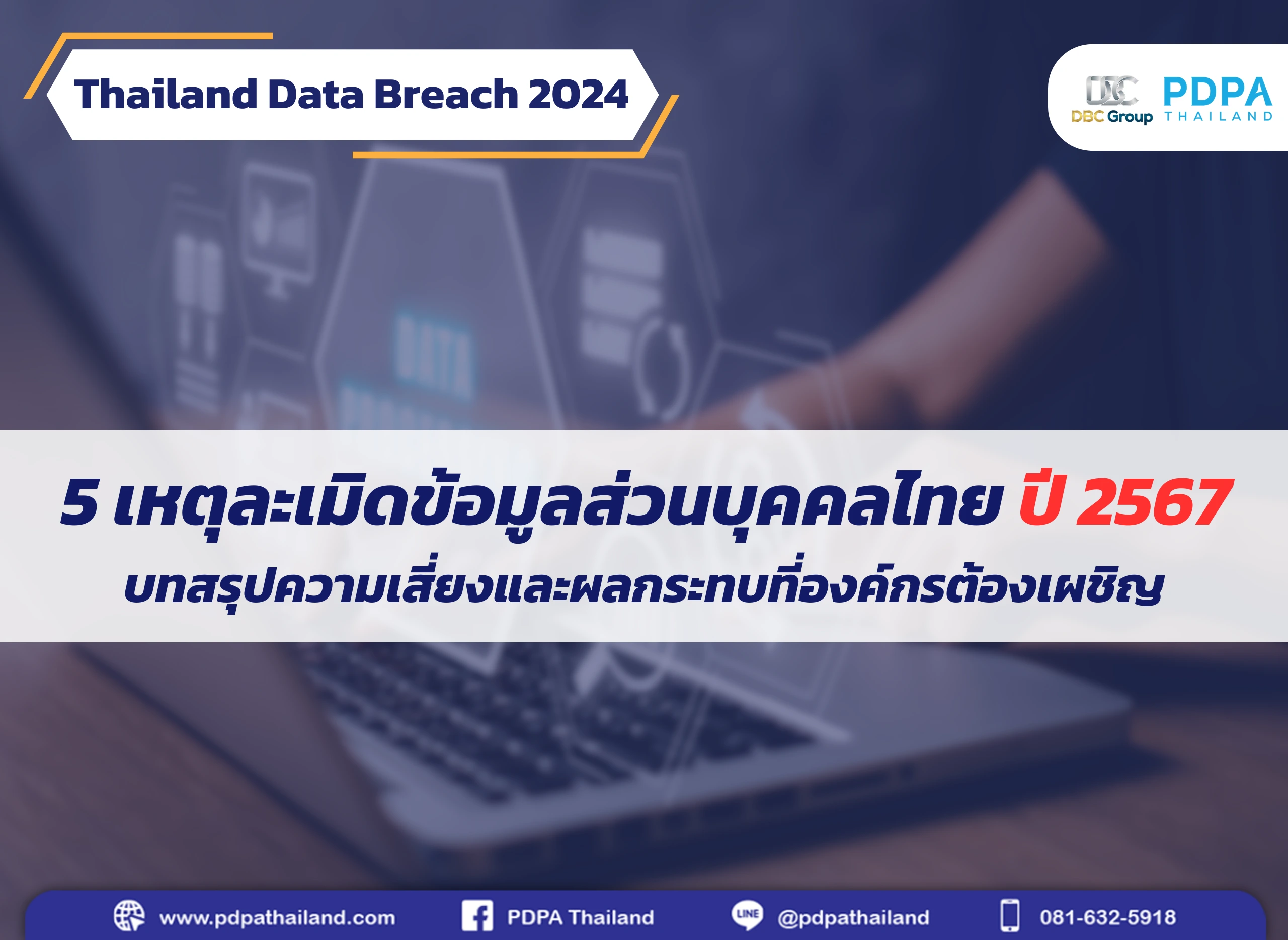 เหตุละเมิดข้อมูลส่วนบุคคล pdpa 2024