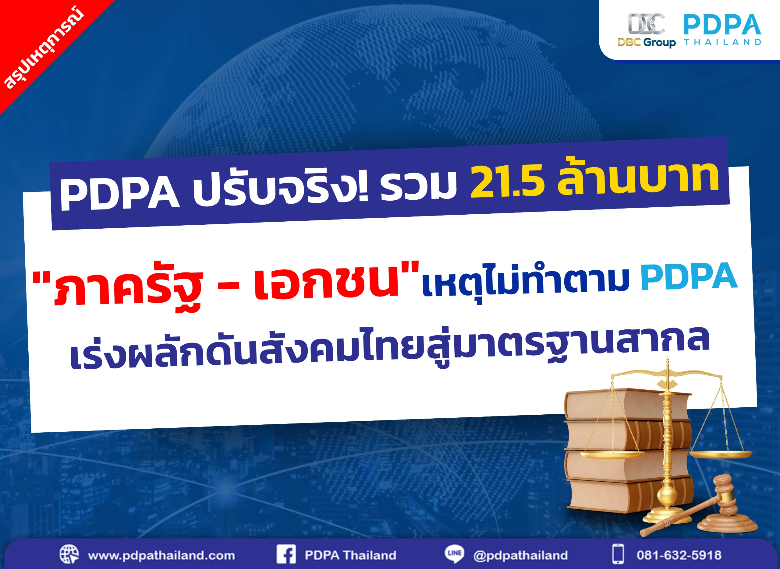โทษปรับ ลงโทษ PDPA 2568